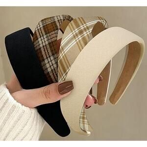 4pcs Huachi Headbands for Women Trendy Non Slip Headbands 1 inch Wide